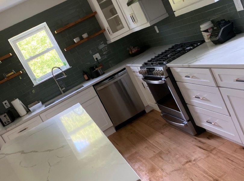 Bride and Groom with a Broom